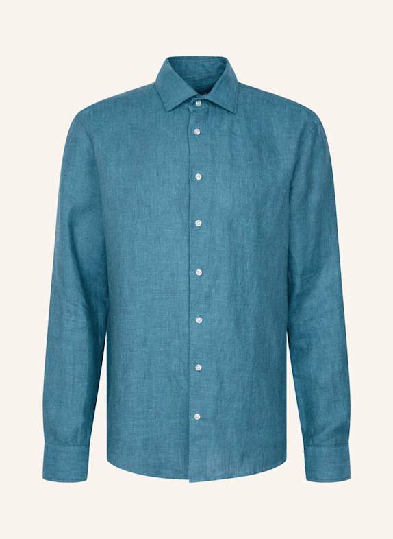 seidensticker Leinenhemd Regular Fit TÜRKIS