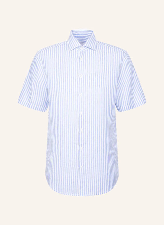 seidensticker Leinenhemd Regular Fit BLAU