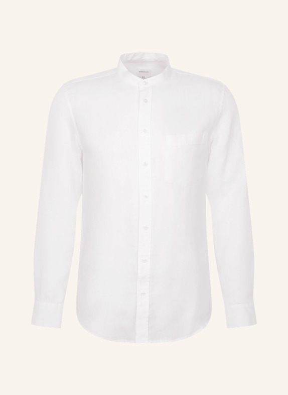 seidensticker Leinenhemd Slim Fit WEISS