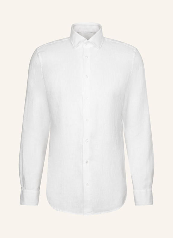 seidensticker Leinenhemd Slim Fit WEISS