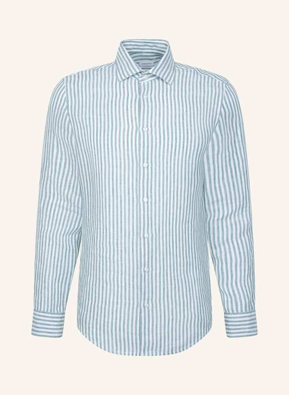 seidensticker Leinenhemd Slim Fit TÜRKIS