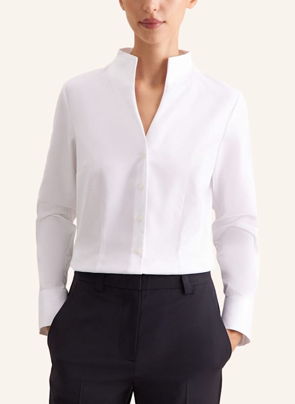 seidensticker Blouse met kraag WIT