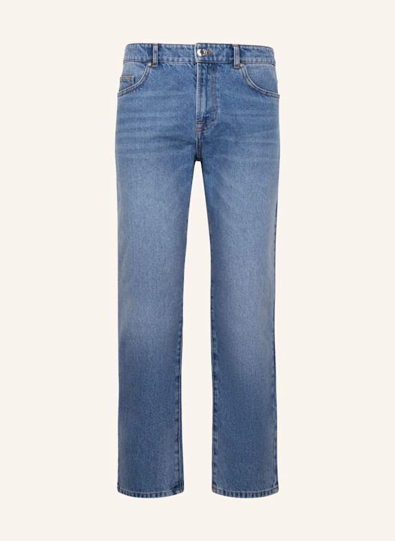 seidensticker 5-pocket denim met normale pasvorm BLAUW