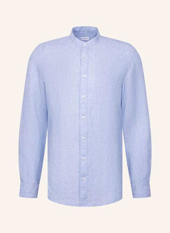 seidensticker Linnen overhemd, slim fit BLAUW