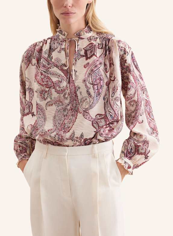 seidensticker Blouse met ruches ROZE