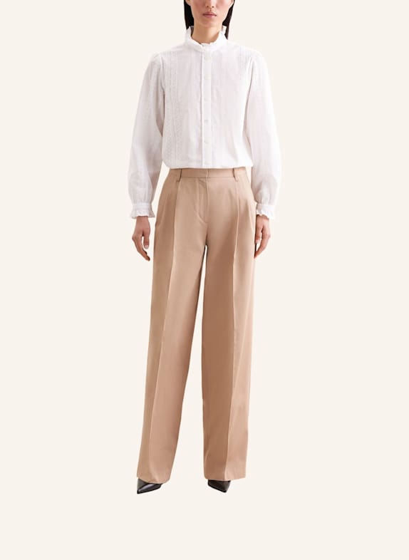 seidensticker stoffen broek BEIGE
