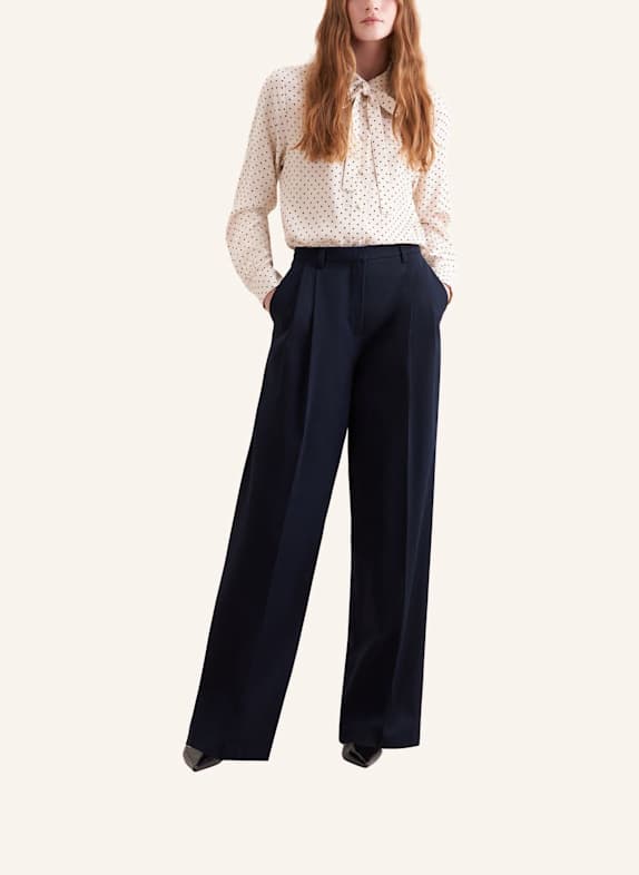 seidensticker stoffen broek DONKERBLAUW