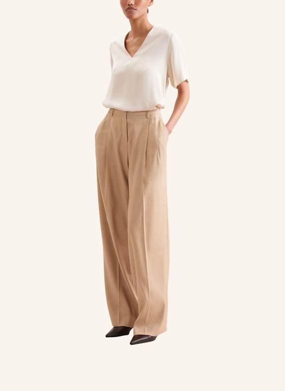 seidensticker stoffen broek BEIGE