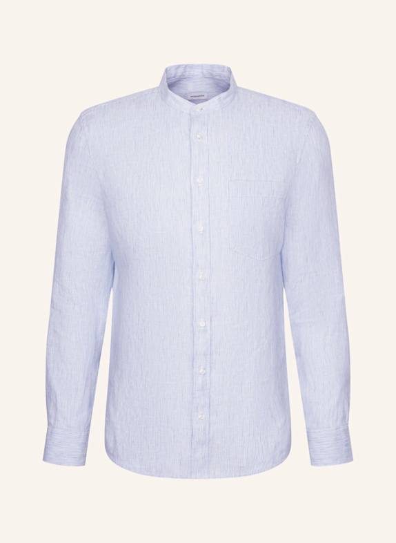 seidensticker Linnen overhemd, slim fit BLAUW