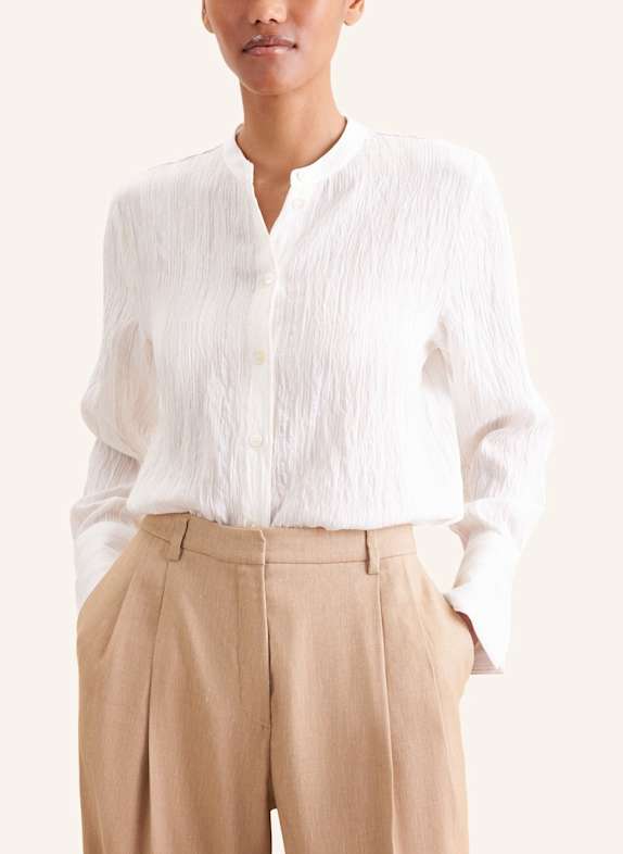 seidensticker Blouse met opstaande kraag WIT