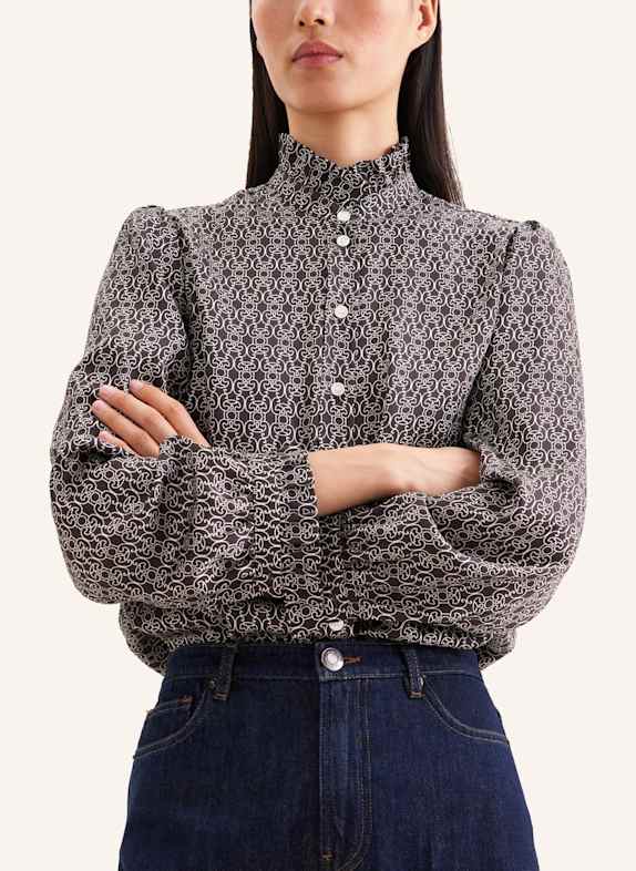 seidensticker Blouse met ruches BRUIN
