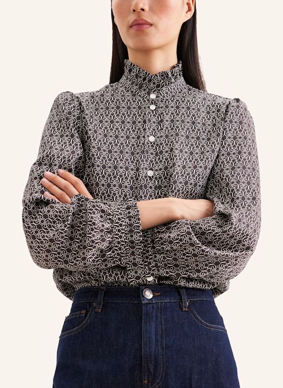 seidensticker Blouse met ruches BRUIN