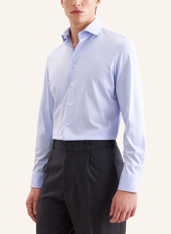 seidensticker Jerseyoverhemd, slim fit LICHTBLAUW