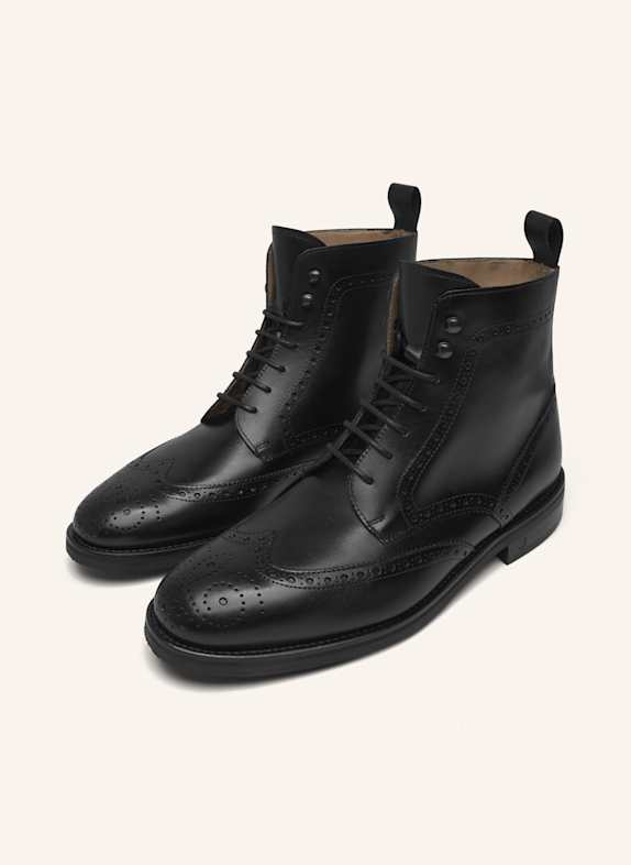 Henry Stevens Schnürboots WINSTON FBDB2 SCHWARZ