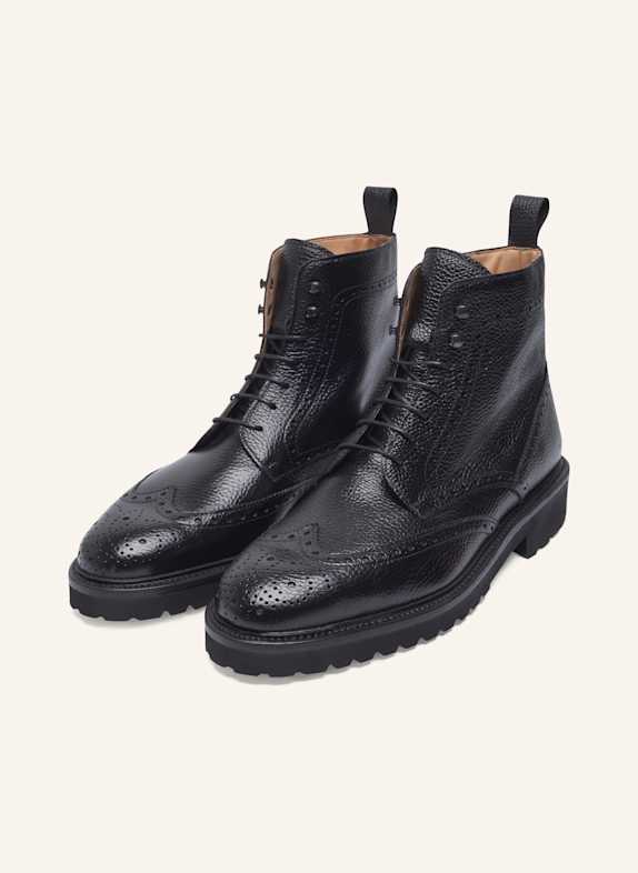 Henry Stevens Schnürboots WINSTON FBDB6 SCHWARZ