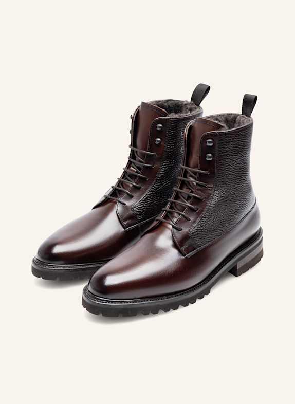 Henry Stevens Schnürboots WINSTON PDB5 DUNKELBRAUN