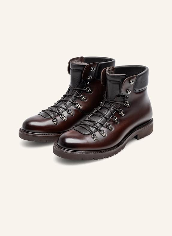 Henry Stevens Schnürboots BARKLEY HB3 DUNKELBRAUN