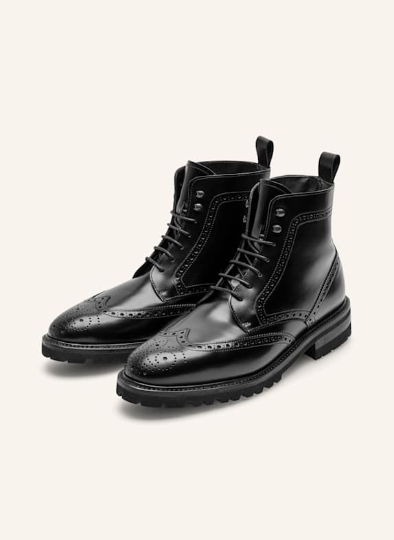 Henry Stevens Schnürboots WINSTON FBDB5 SCHWARZ