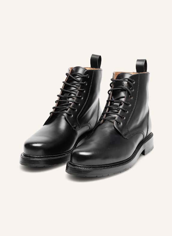 HEINRICH DINKELACKER Schnürboots BUDA PLAIN BC SCHWARZ