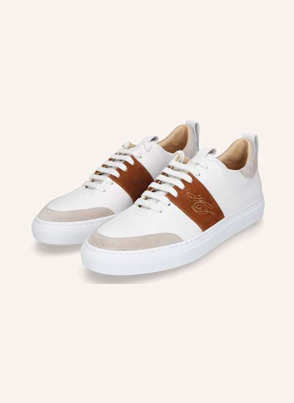 HEINRICH DINKELACKER Sneaker TURIN TENNIS SNEAKER NP WEISS/ BRAUN