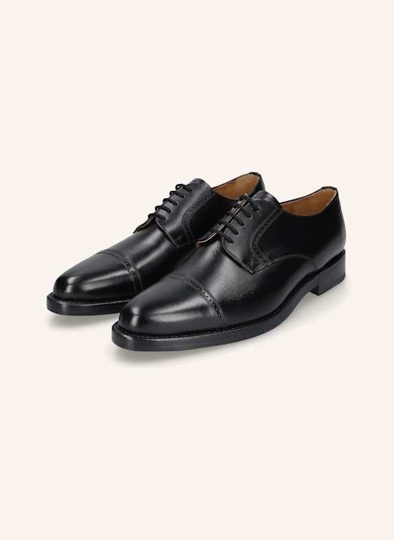 HEINRICH DINKELACKER Schnürer MILANO QUARTER-BROGUE BC SCHWARZ