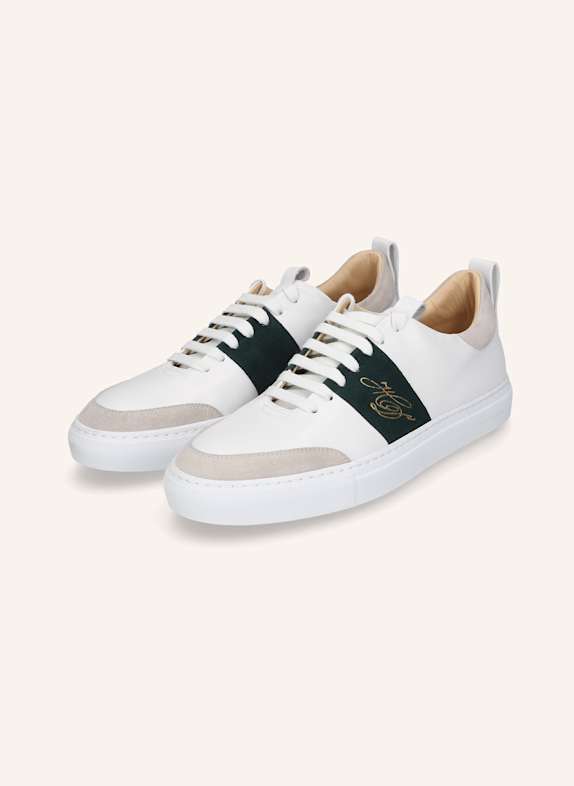 HEINRICH DINKELACKER Sneaker TURIN TENNIS SNEAKER NP WEISS/ PETROL