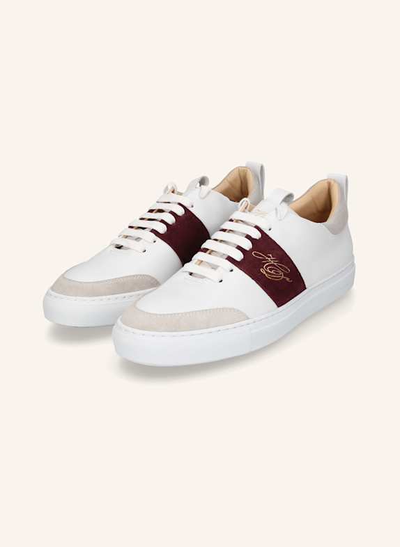 HEINRICH DINKELACKER Sneaker TURIN TENNIS SNEAKER NP SCHWARZ/ ROT