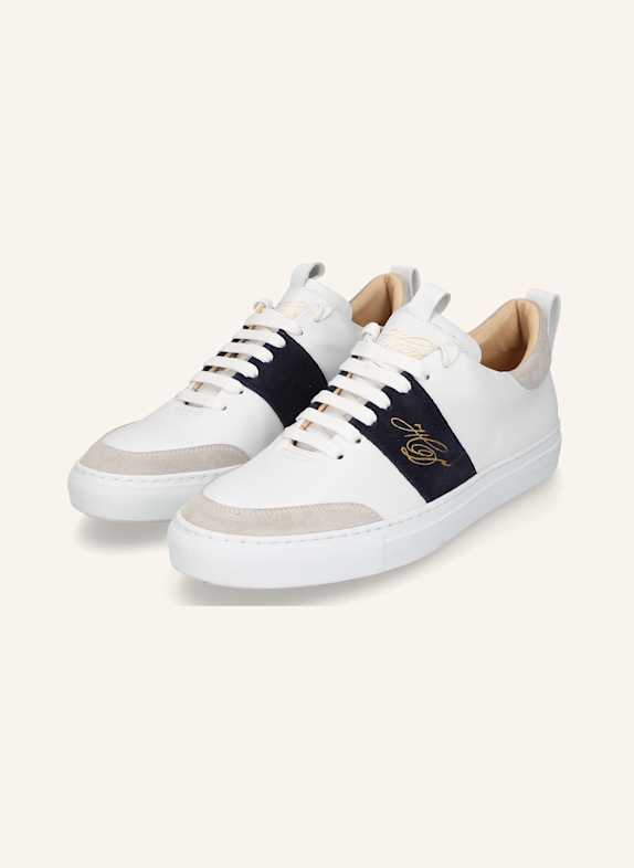 HEINRICH DINKELACKER Sneaker TURIN TENNIS SNEAKER NP WEISS/ BLAU