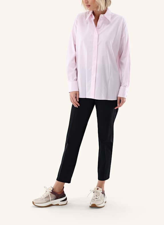 van Laack Blouse met moderne pasvorm ROOD