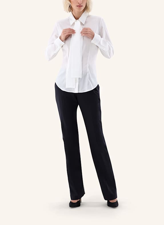 van Laack Blouse met moderne pasvorm BEIGE