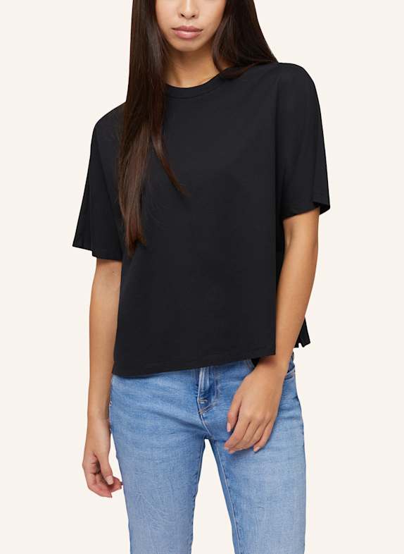 van Laack T-shirt met moderne pasvorm ZWART