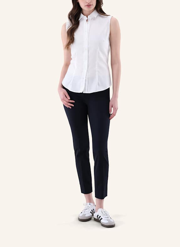van Laack Blouse met slanke pasvorm WIT