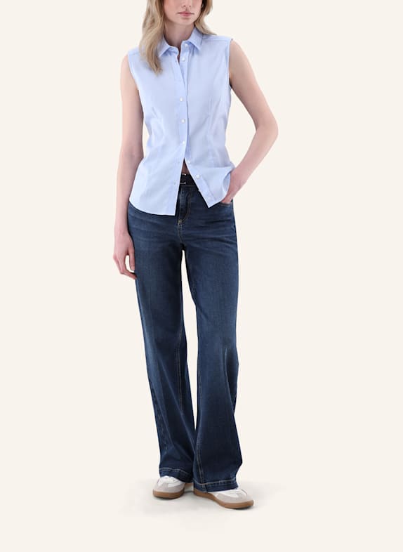 van Laack Blouse met slanke pasvorm BLAUW