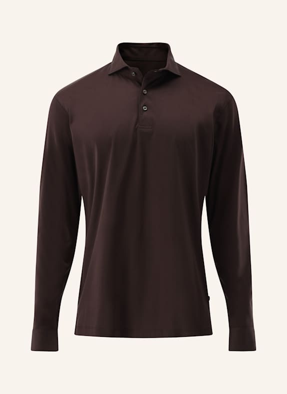 van Laack Hemd Polo BRAUN