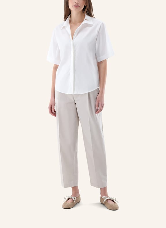 van Laack Blouse met moderne pasvorm BEIGE