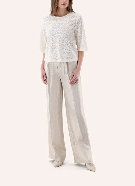 van Laack Bluse Modern Fit BEIGE/ BRAUN