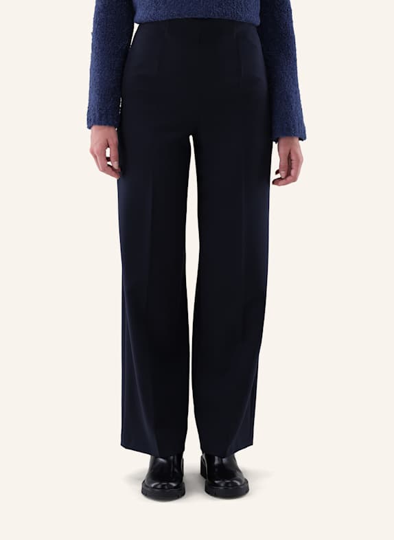 van Laack Broek met moderne pasvorm DONKERBLAUW