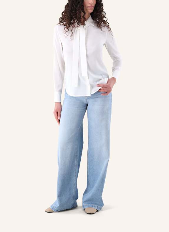 van Laack Blouse met moderne pasvorm BEIGE