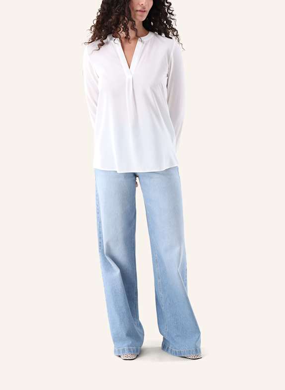 van Laack Blouse met moderne pasvorm BEIGE