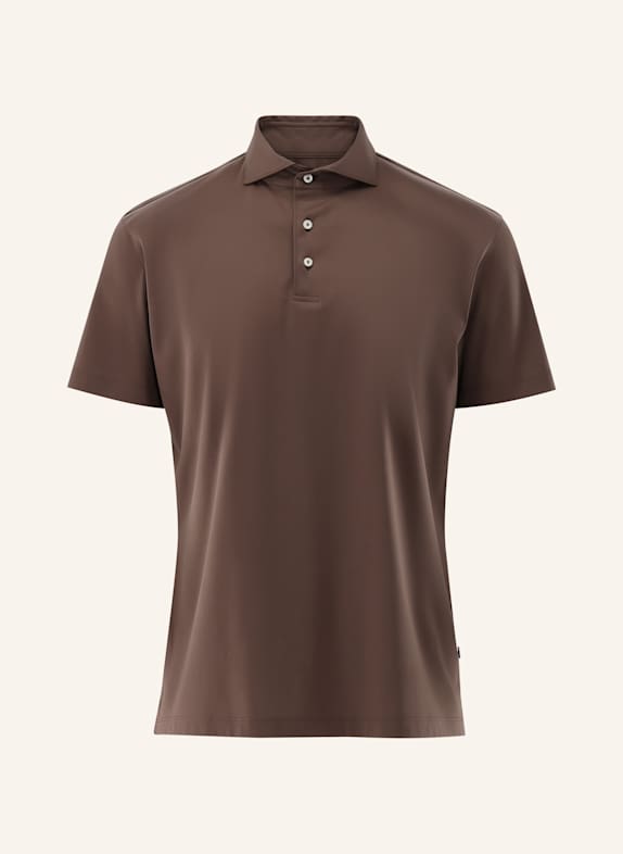 van Laack Hemd Polo BEIGE/ BRAUN