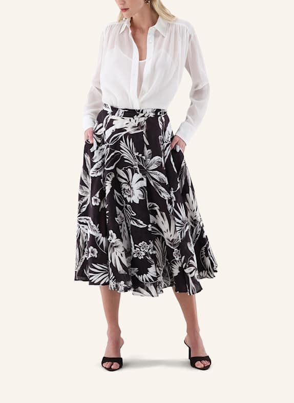 van Laack Blouse met moderne pasvorm BEIGE