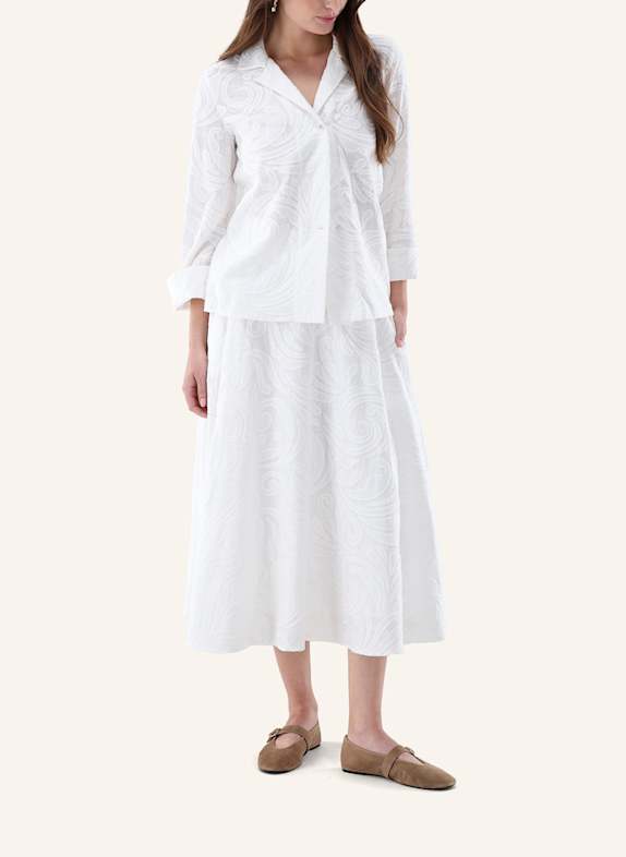 van Laack Blouse met moderne pasvorm BEIGE