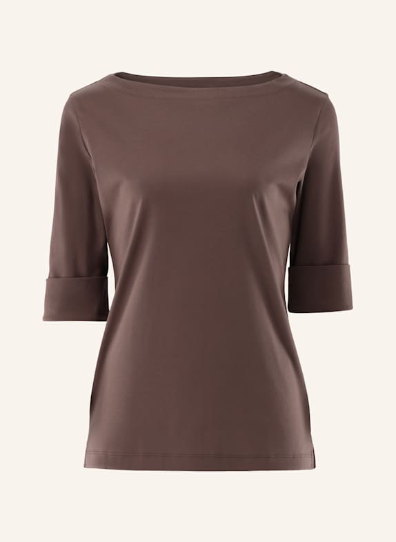 van Laack Bluse Slim Fit BEIGE/ BRAUN