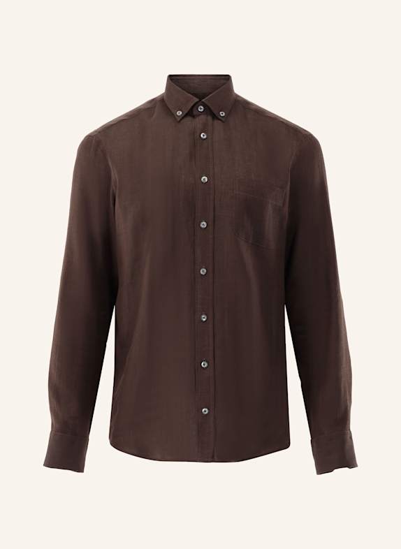 van Laack Hemd Tailor Fit BEIGE/ BRAUN