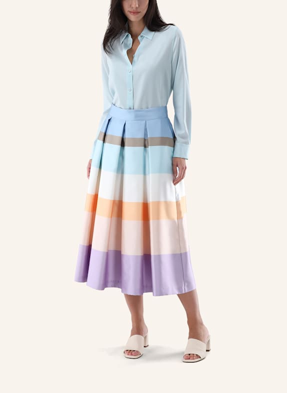 van Laack Blouse met moderne pasvorm PETROL