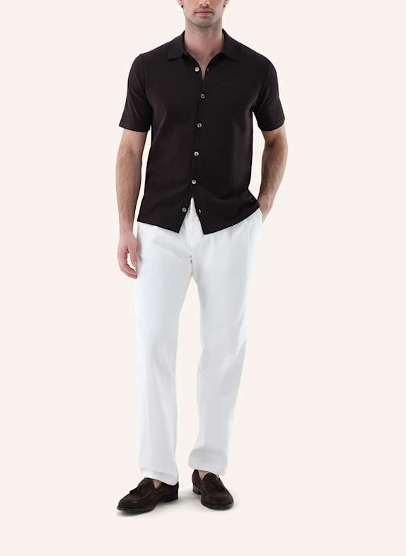 van Laack poloshirt BEIGE/ BRUIN