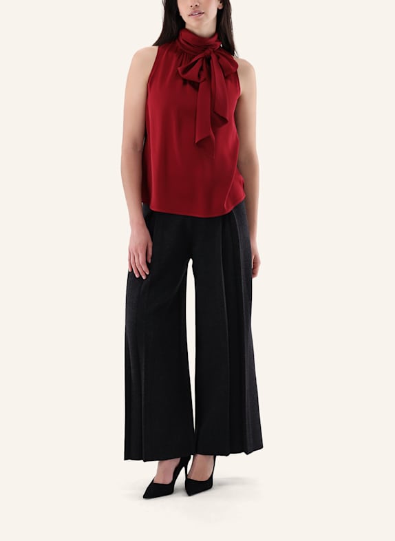 van Laack Blouse met moderne pasvorm ROOD