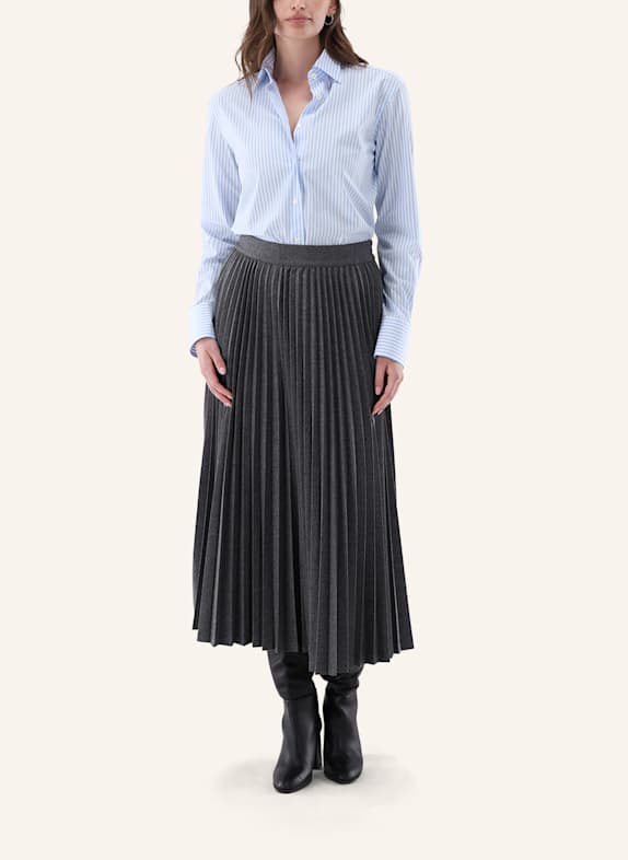 van Laack Blouse met moderne pasvorm LICHTBLAUW