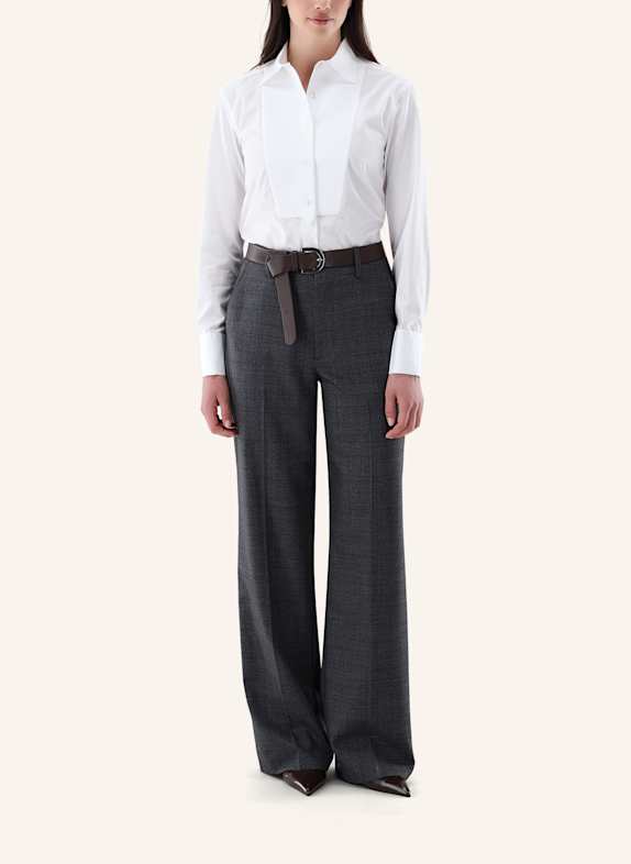 van Laack Blouse met moderne pasvorm WIT