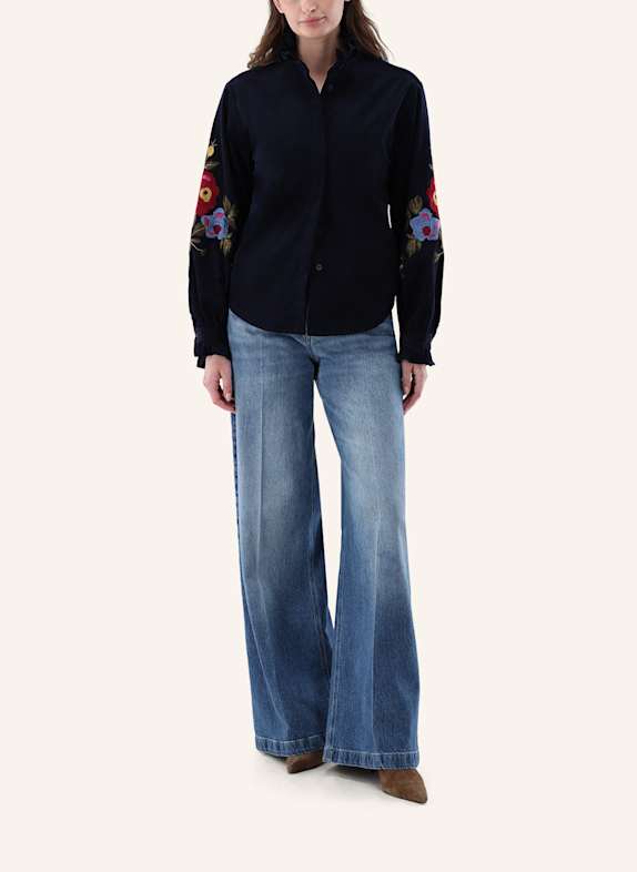 van Laack Bluse Modern Fit DUNKELBLAU
